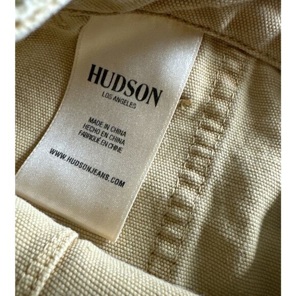 Hudson Hunter Cargo Sand Tan Mini Skirt Moli Ruffle Pocket, Size 25 - Picture 10 of 12
